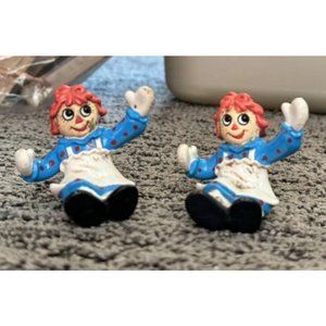 Vintage 1988 Macmillan Raggedy Ann PVC Toy/ Figure Lot Of 2